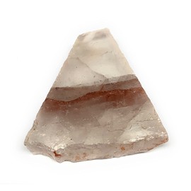 WatanGems 77g, 2.6"x2.3"x0.5" One Face Polished Fire Quartz Slab Crystal Polished Reiki Energy from Madagascar, One Side is semi Polished, B15917