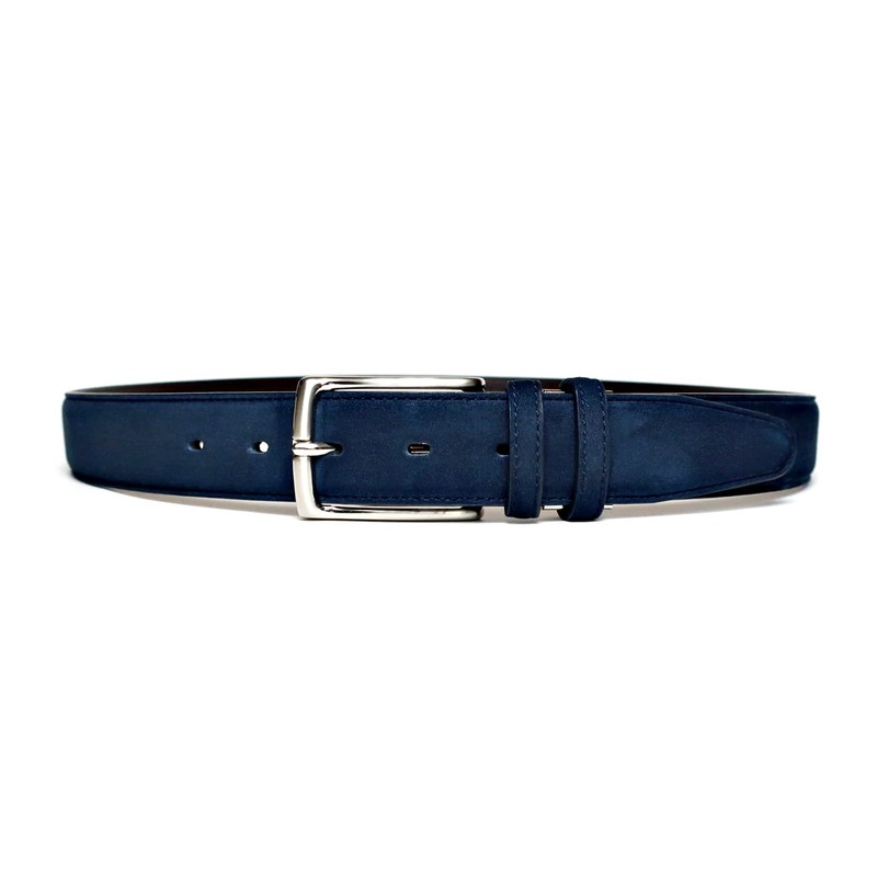 Keith KE21228-29 Men's Belt, Genuine Leather, Navy, Nubuck, Business &