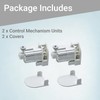 Truvofitix 2Pcs Roman Blind Control Mechanism Units Heavy Duty, 2