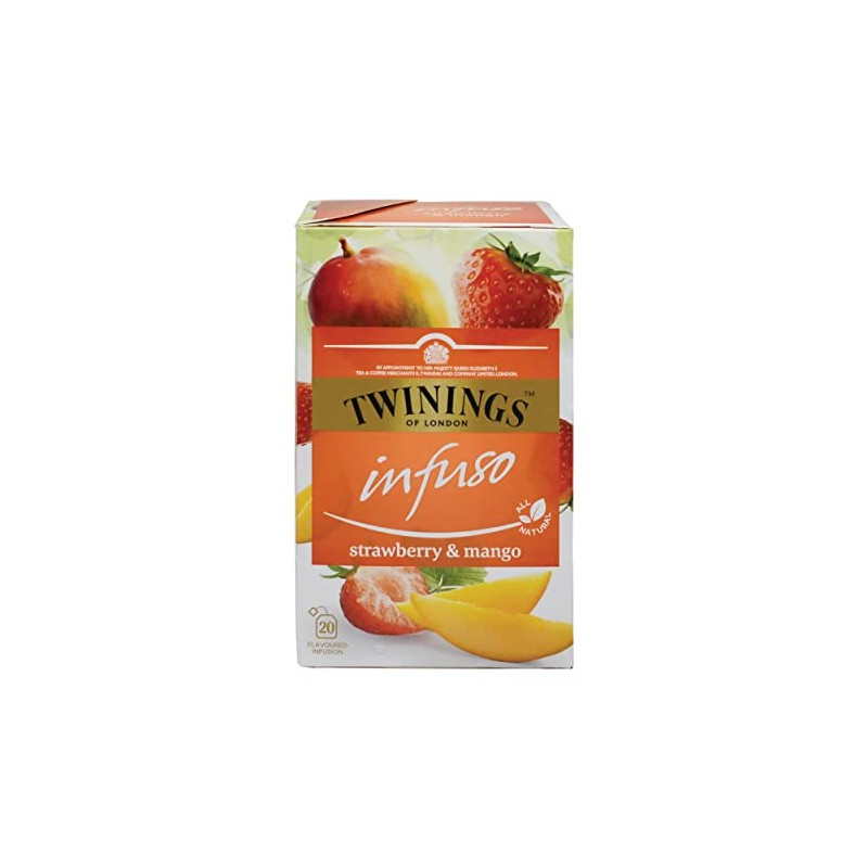 Twinings Infuso Strawberry & Mango - Caja con 20 piezas