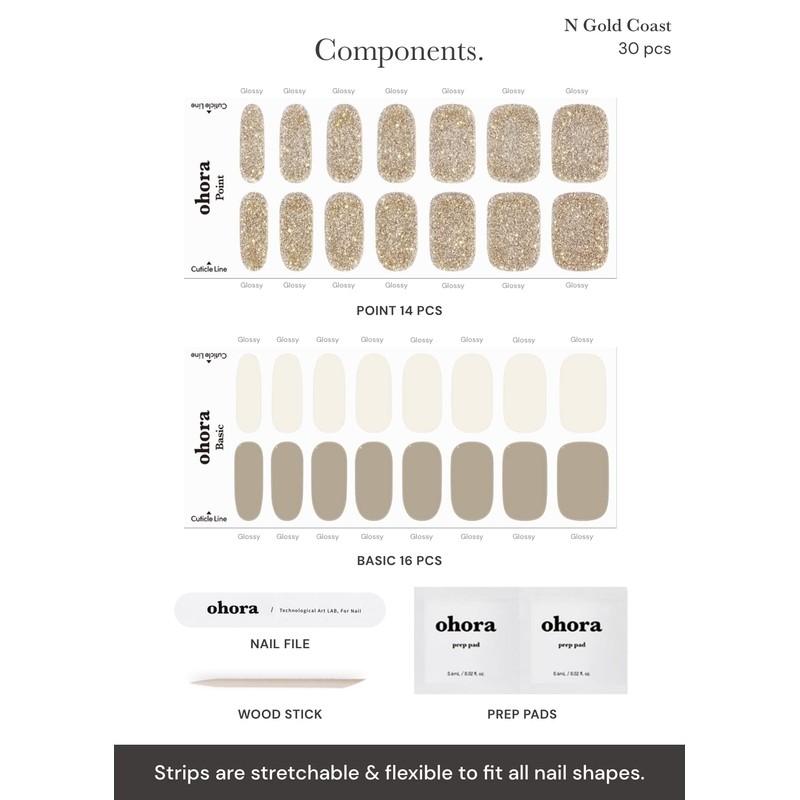 ohora Semi Cured Gel Nail Strips (N Gold Coast) -
