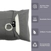 EMIKITS Grounding Bed Pillowcase Gray King 20x36 Inch, 5% Silver