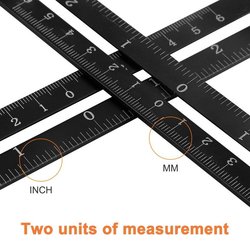 Hole Locator Steel Multi Angle Measuring Ruler Portable Universal Wall