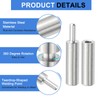 uxcell 4Pcs 1-9/16" x 1/4" (LxD) Stainless Steel Weldable Detachable