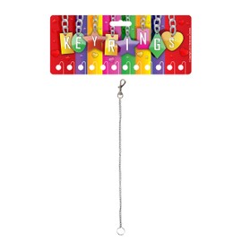 Henbrandt Chunky Extra Strong Long Chain Keyring With Belt Clip Metal