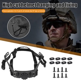 AZB Tactical Helmet Strap Adjustable Chin Strap Inner Suspension System with Bolts and Screws for Tactical Fast MICH IBH Airsoft Helmets
