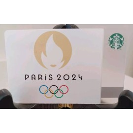 STARBUCKS CARD 2016 " PARIS 2024 OLYMPICS " CREATE YOUR OWN CARD~LASER PRINTED~