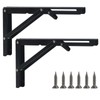 Pack of 2 Folding Console Heavy Duty Hinges Foldable 300
