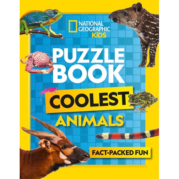 Puzzle Book Coolest Animals: Brain-tickling quizzes, sudokus, crosswords and wordsearches