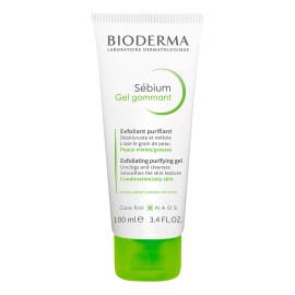 Bioderma Sébium Gel Exfoliante Purificante, Limpieza Profunda, 100 ml