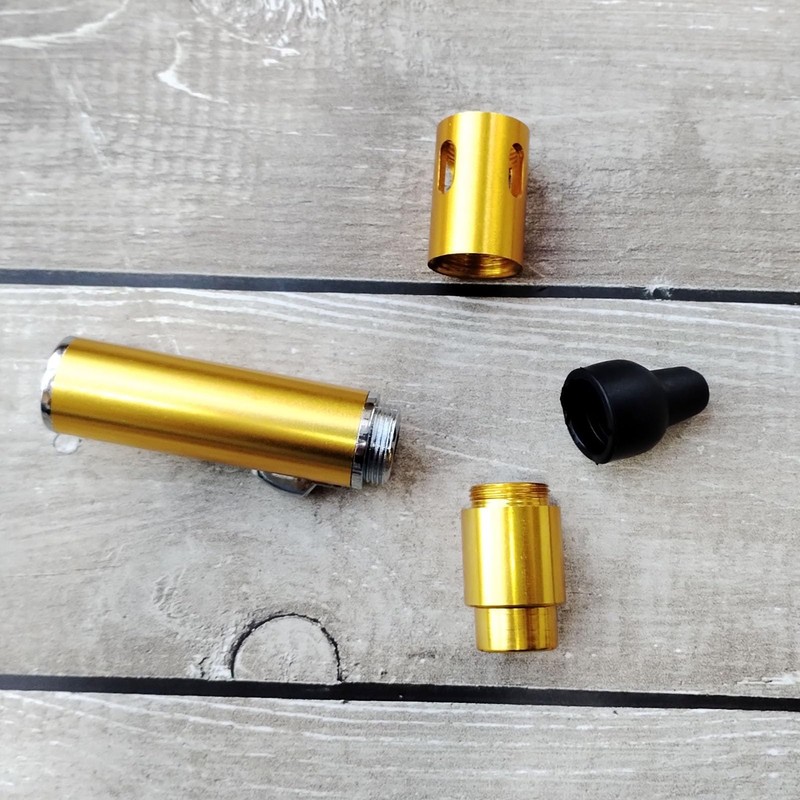 Refillable Portable Lighter, Jet Flame Torch Lighter Fame Kitchen Cooking,Gold（2PCS）