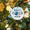 Baby It's Cold Outside Ornament, Ceramic Ornament for Christmas Tree