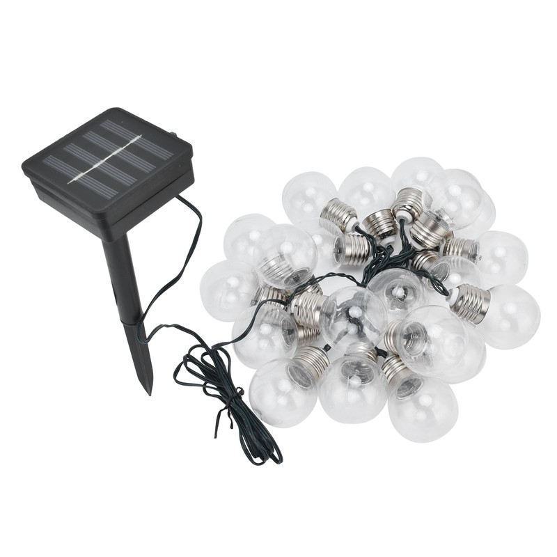 20LEDs G50 Solar Bulb Light String Outdoor Waterproof for Garden