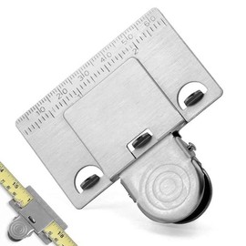 Measuring Tape Clip, Tape Measure Holder, Measuring Tool, Fixing Tape Measure, Stainless Steel, Measuring Tape Clamp, For Corners, Industrial Use, Construction Ruler, Convenient Goods