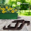 KADAX Flower Box Bracket, No Drilling, Balcony Box Holder Set,