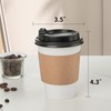RACETOP 12 oz 50 pack Disposable Paper Coffee Cups with