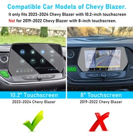 TTCR-II Compatible with 2023-2025 Chevy Blazer Screen Protector 10.2 Inch, for 2023 2024 2025 Blazer Navigation Display Screen Protector 10 Inch