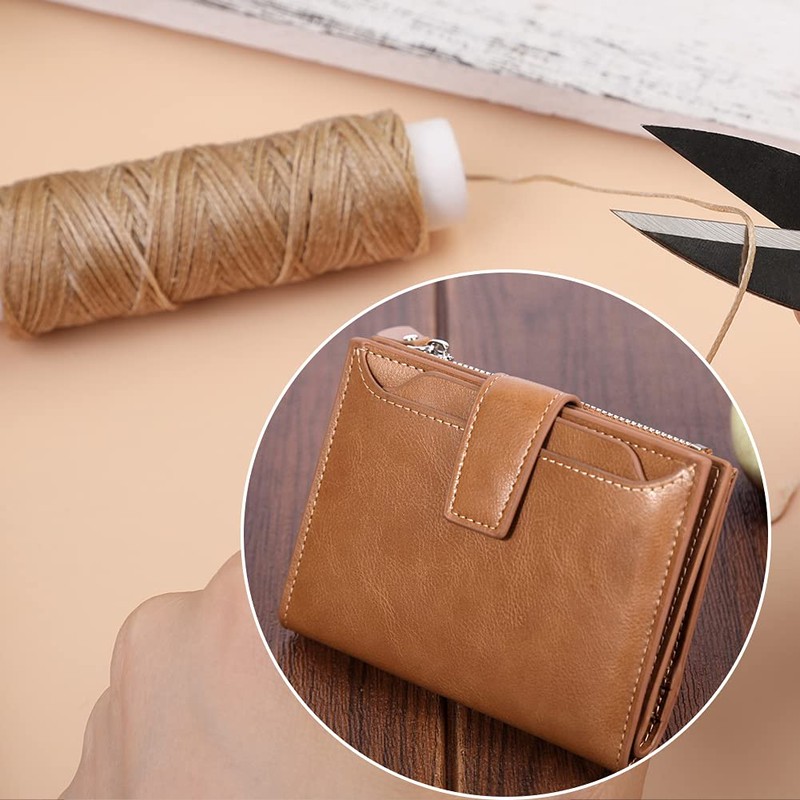 Ftyiwu Waxed Thread, Upholstery Needle and Thread 32 Yards with