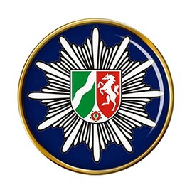 Police North Rhine-Westphalia Badge, Metal