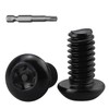 #10-24 x 1/2" Button Head Torx Security Screws, 304 Stainless