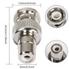GELRHONR BNC to RCA Adapter,BNC Male to RCA Female Coaxial