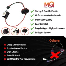 MQparts 2PCS 68193062AB Headlight Lamp Wiring Harness Compatible with Dodge Ram 1500 2009-2017 & 3500 2011-2017 & 2500 4500 5500 2012-2017 Replace 68193062AB 68193062AA