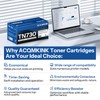 TN730 TN-730 Toner Cartridge Black Replacement for Brother TN730 TN-730