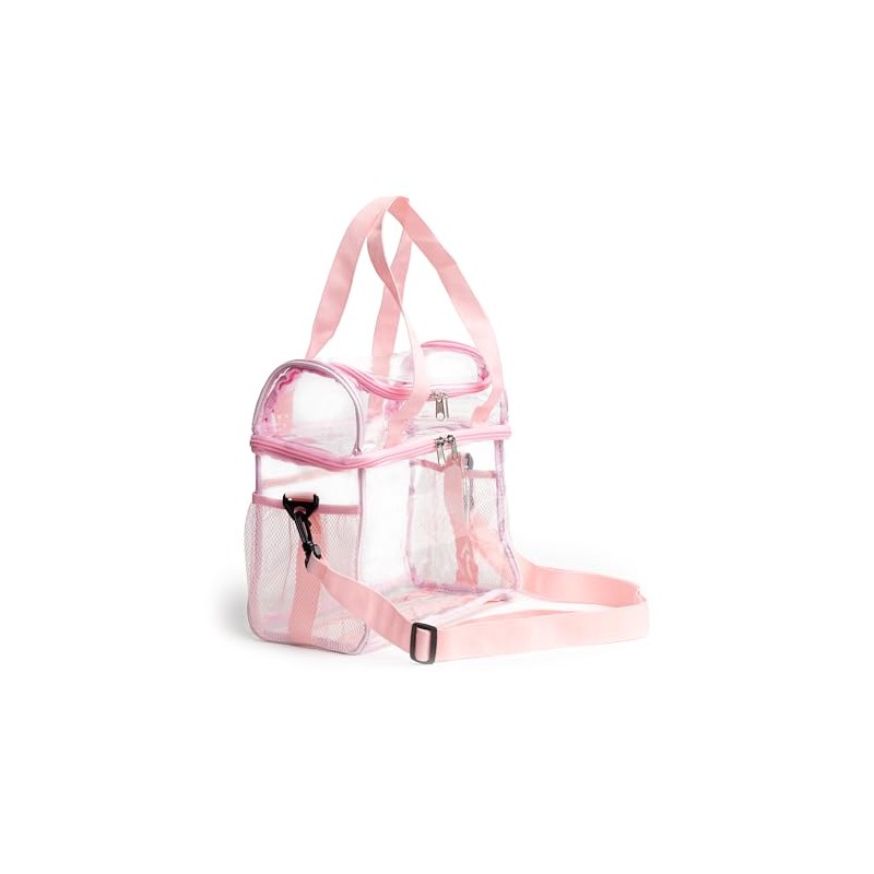 Transparent Lunch bag, stadium-approved, Heavy Duty, Large Lunch Tote for