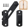1PCS Thicker Garage Door Lock Gate Lock Black Door Stainless