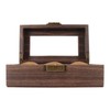 3 Slot Watch Display Case Wood Detachable Pillow Glass Cover