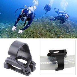VONNST 4Pcs Universal Snorkel Clip, Plastic Snorkel Keeper Retainer Replacements for Scuba Diving Snorkeling Equipment