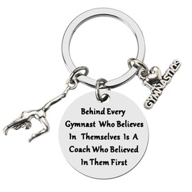 Gymnastics Coach Thank You Gift for Gymnastics Coach Appreciation Gift for Women Gymnastics Keychain for Gymnastics Coach Christmas Gifts for Coach Friends Bestie