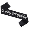 Black It's My 30th Birthday Sash Funny 30th Birthday Sash