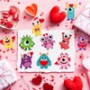 Whaline 200Pcs Monster Foam Stickers Cute Monster Self Adhesive Decals