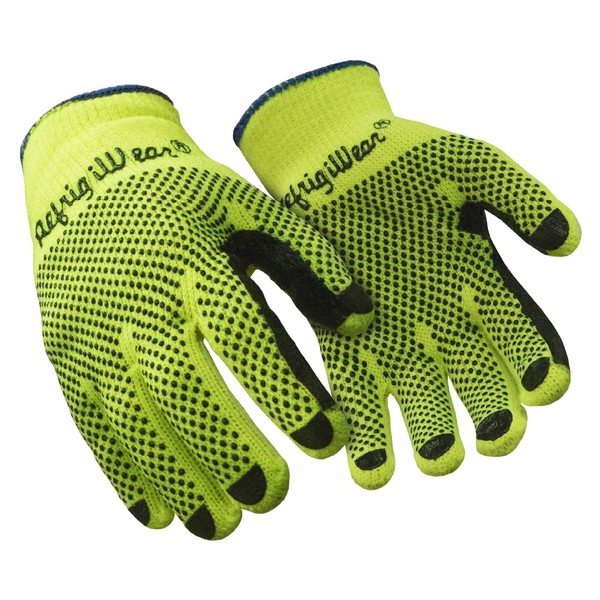 RefrigiWear Midweight Knit Double Sided PVC Dot Grip Work Gloves