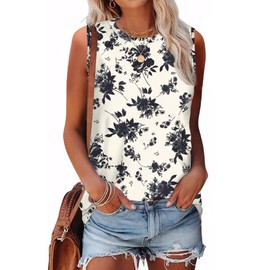 SAMPEEL Tank Top for Women Trendy Summer Tops Fashion Beach Vacation Clothes Cruise Outfits 2025 Maternity M