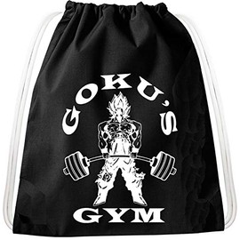Golds Gym Goku Dragon Backpack Bag Gym Bag Sport Jute Pouch, Backpack