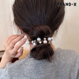 [Brand X] 3pcs Special Deal Pearl and Crystal Wiggly Hair Ties