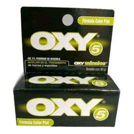 Oxy 5 Anti Barros Y Espinillas Fórmula Color Piel 30g Tipo De Piel Grasa