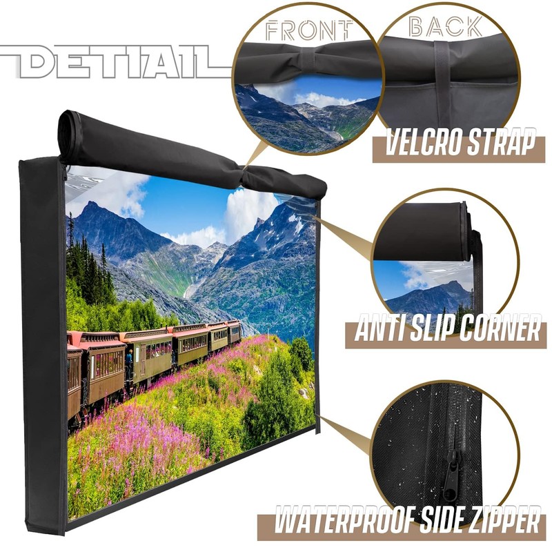 IC ICLOVER Outdoor TV Cover 40 Inch, 600D Heavy Duty