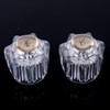 Gosknor 2pcs Shower Knob Replacements, Clear Acrylic Hot/Cold/Diverter Shower Knobs