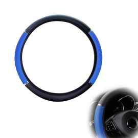 Auto Lenkradbezug, Mikrofaser Leder Lenkradhülle, Anti Rutsch Lenkradbezug, Universal-Auto-Lenkradbezug, Langlebiger Lenkradbezug, Lenkradbezug Leder, Universal für Auto/LKW/SUV, Blauer