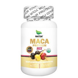 Natsa Maca 100 Cápsulas Mezcla Amarilla Negra Roja Diarias Ingredientes Puros