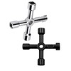 Meter Box Key Gas Key, 2-Piece 4-Way Multi-Functional Utilities Key