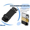 Litensh Household Cabinet Password Lock Hasp Locks Stainless Steel Combination