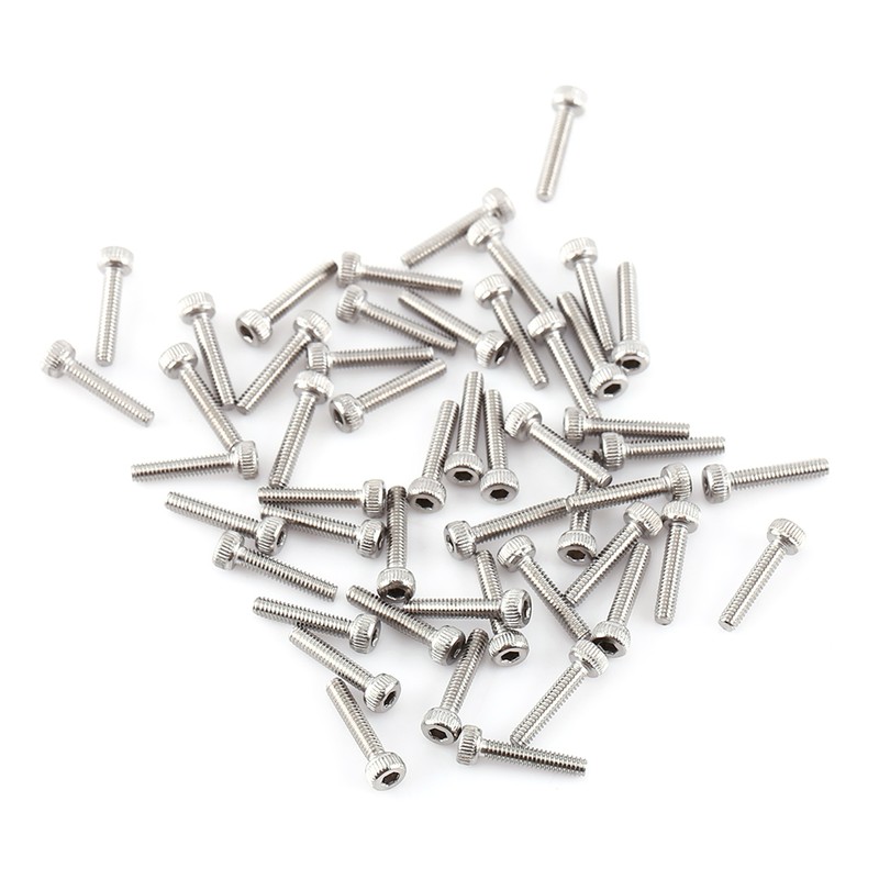 M2 304 Stainless Steel Allen Screws With Hex Nuts Washers