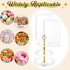 Baderke 4 Pcs Buffet Risers with Cupcake Stand Holder Serving