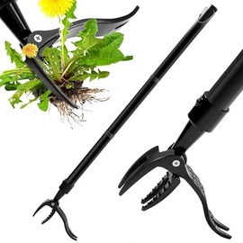 Detachable Stand Up Weed Puller Tool with Long Handle, Dandelion Weed Puller Tool Stand Up Heavy Duty, Garden Weed Remover Tool Long Handle, Weeding Tools Gardening Long Handle (stainless steel) 44in