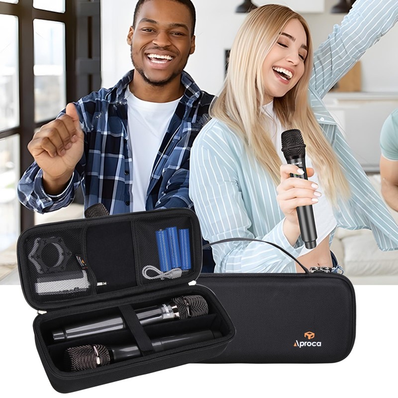 Aproca Wireless Microphone Case Compatible with talomen/ECHOMUSSY/JBL Wireless Two Microphone