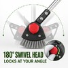 3-in-1 Adjustable Crack Weeder with Stainless Steel Scrapers and Wire